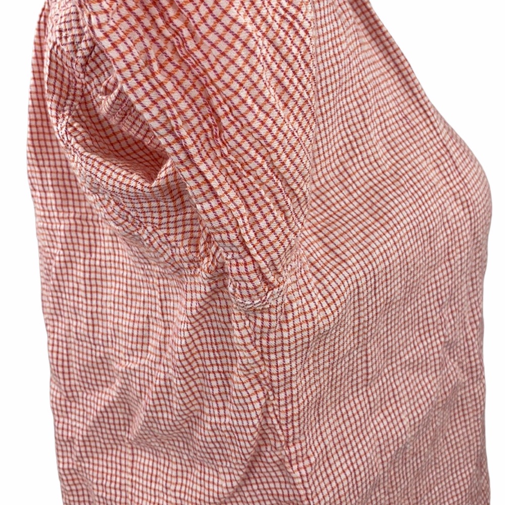 C&C California Raspberry Gingham Print Button Down Shirt - Picture 6 of 14